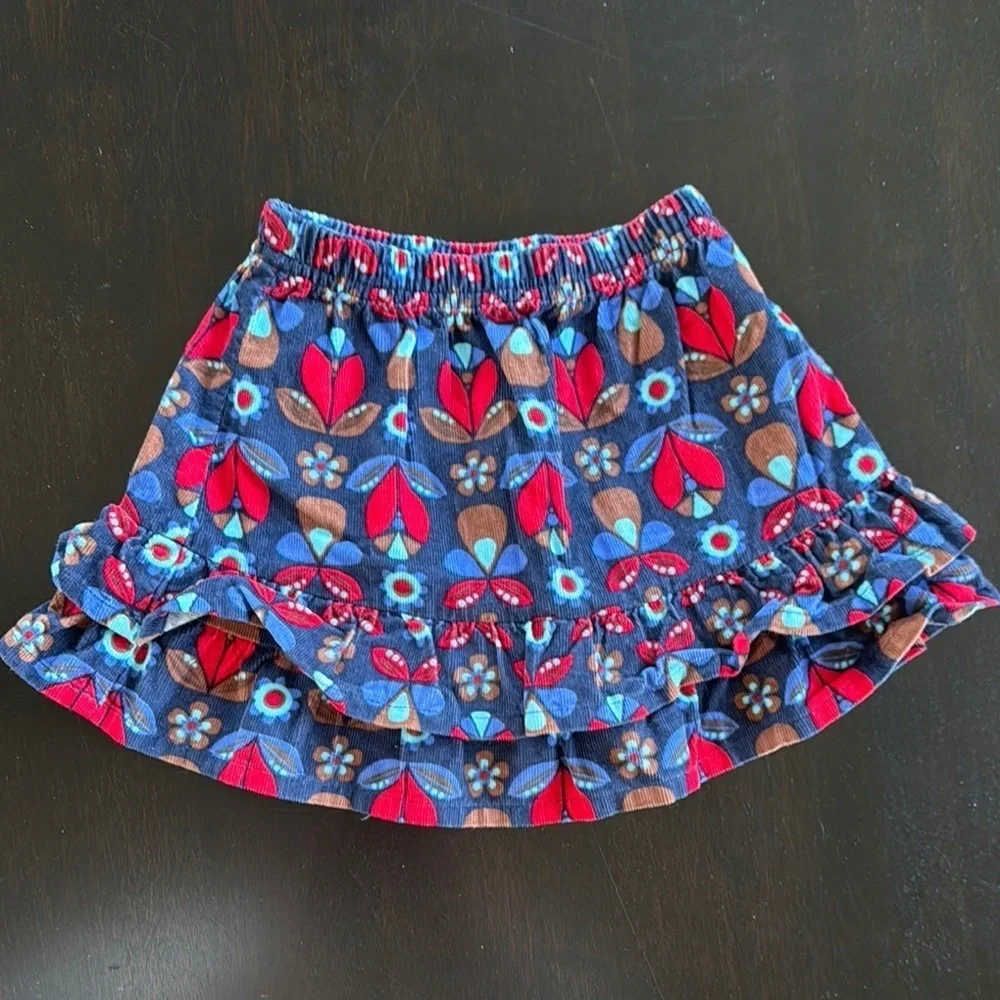 Hanna Andersson Colorful Floral Skirt